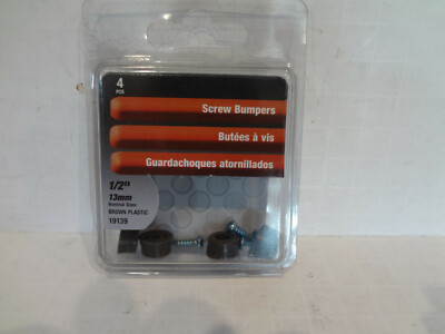 Shepherd Hardware 19139 Screw Bumpers 1/2'' (4pcs)