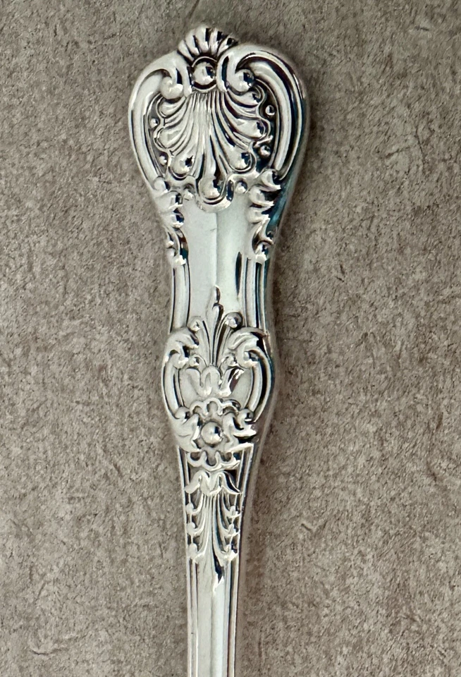 PRIMEROS TIFFANY INGLÉS KING PATRÓN ESTERLINA 7 3/4” SERVIDOR DE TOMATE C. 1885 Foto 2 de 4