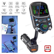 Car Wireless Mp3 Player Bluetooth Fm Transmitter USB Fast Car Charger Adapter TF