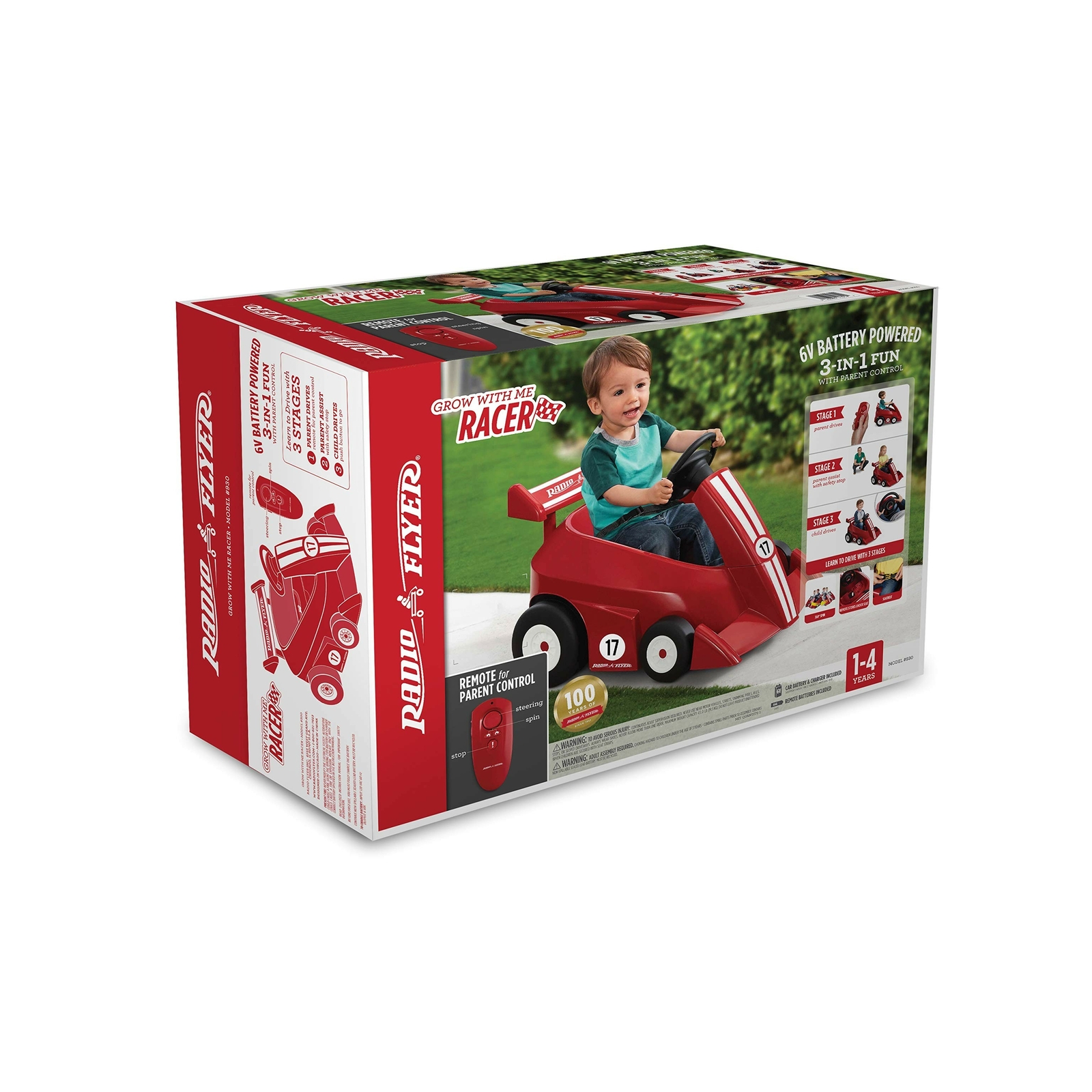 radio flyer grow with me racer battery