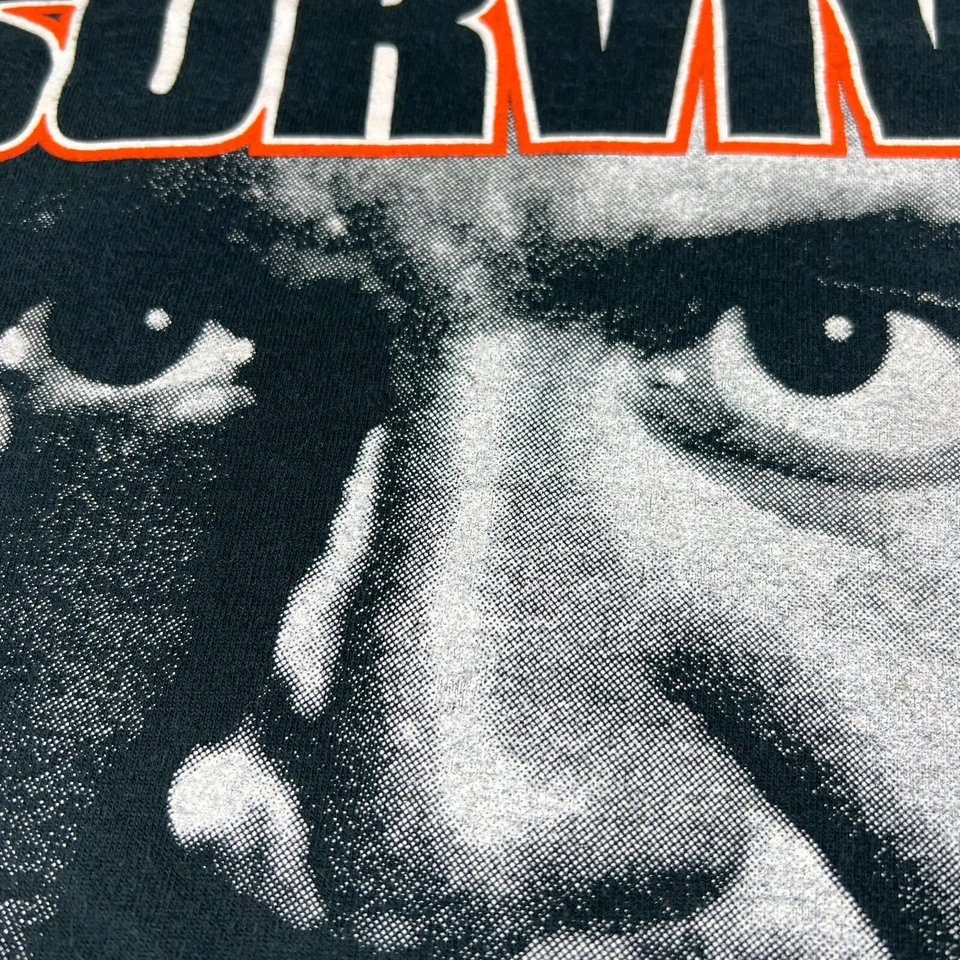 Camiseta De Colección Años 90 ECW Taz Survive Extra Grande Negra Núcleo Duro Lucha Foto 3 de 4