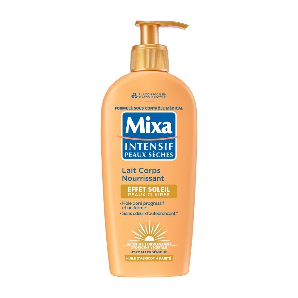 Mixa lait corps nourrissant effet soleil autobronzant progressif