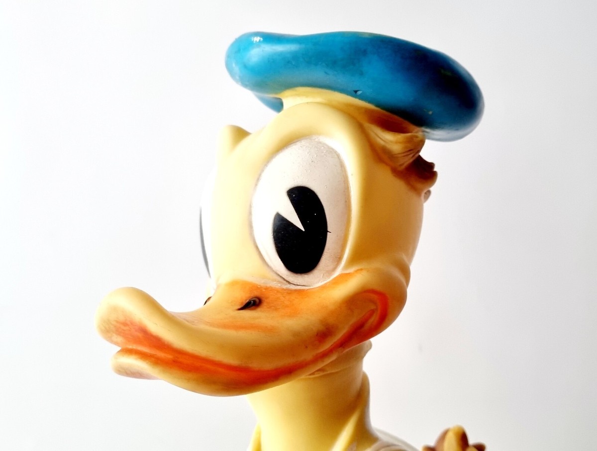 Vintage 1960s Donald Duck Rubber Squeak Collectible Toy 13