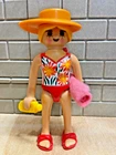 Playmobil character woman dancer beach dress film 97 for custom rare vintage
