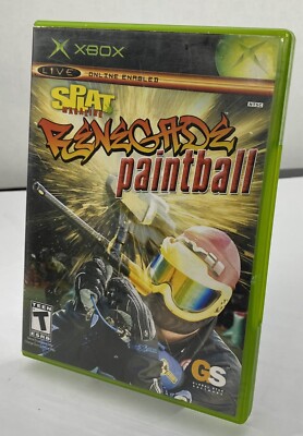Splat Magazine Renegade Paintball (Xbox, 2005) Complete Tested Working Free Ship