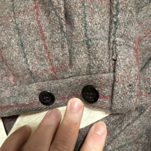 VTG Northway Mens Wool Pants 48”Wx 28”L Gray Pin Striped Water Repellent - Picture 14 of 17