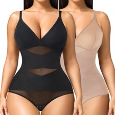 Shapewear Bodysuit for Women Tummy Control Body Shaper V Neck Body Suit Slim fit