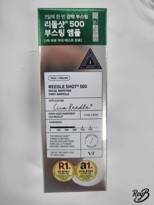 VT Reedle Shot 500 Facial Boosting Pore care Ampoule 2ml 8ea 1box Korean Beauty