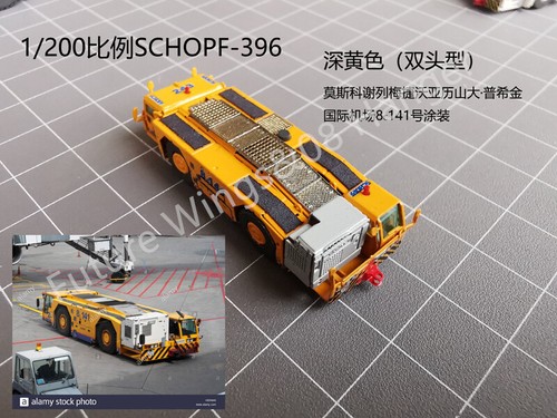 (Muy Raro) 1:144 1:200 08 Colgador Diecast Aeropuerto GSE SCHOPF Tractor con Barra de Remolque - Imagen 7 de 20