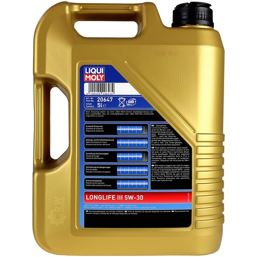 Paquete de Inspección 10L Liqui Moly Longlife III 5W-30 + Mann Filtro 9828363 - Picture 9 of 12