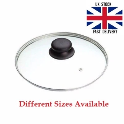 Tempered Glass Lid Designed High Quality Fit All Saucepans Frying Pans Dishes