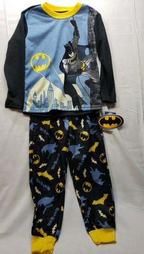 Batman Boys Long Sleeve 2-Piece Pajama Set Size XS(4-5)/New