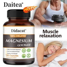 Magnesium Glycinate 500mg Muscle Relaxation Sleep Aid EXP 07/2026