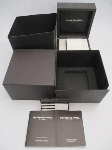 RAYMOND WEIL Watch & Chronograph Box Quartz Instruction & Guarantee Books + Card - Picture 3 of 7