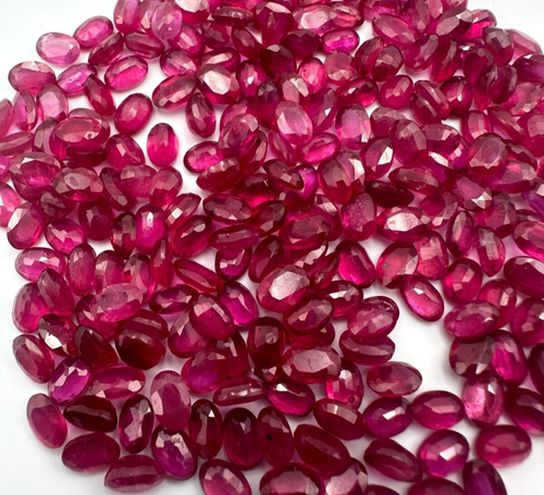 Lab Created Ruby Oval Shape 7x5 mm - Picture 6 of 10