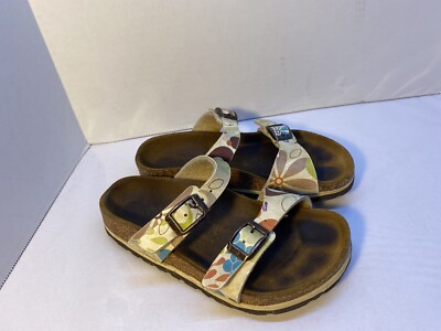 BIRKENSTOCK BIRKI'S Sandals Slides Arizona Girls Size C10 28