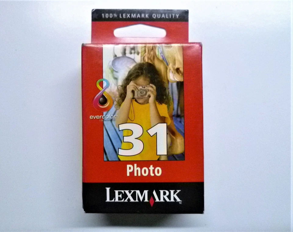 Photo originale Lexmark 31 X7170 X7310 X7350 X7350 X8310 X8350 P6270 boîte d'... - Photo 1/1