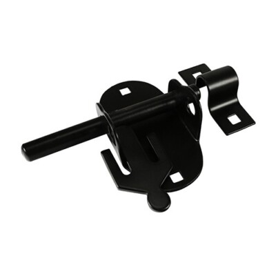 Timco 4'' ovaler Vorhängeriegel - schwarzes Tor Türschloss & abschließbare Sicherheitsriegelbeschläge
