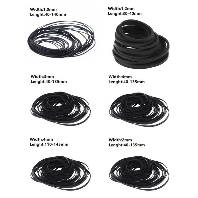 Pack of Rubber Drive Belts for Cassette Cd Rom Dvd Player Tape Recorder