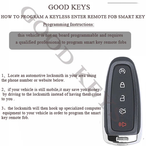 164-R7995 для Ford Escape C-max 2013 2014 2015 2016 2017 умный дистанционный брелок 5B - Изображение 4 из 4