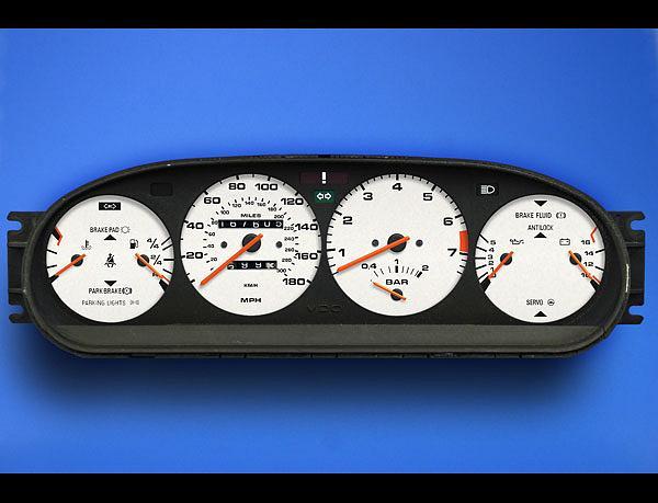 White Face Gauges for 1986-1991 Porsche 944 Turbo | eBay