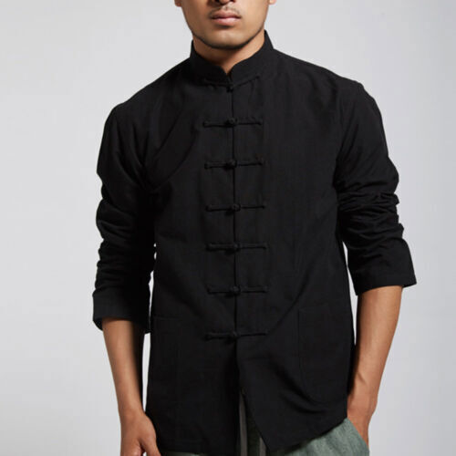 Men Chinese Traditional Kung Fu Tai Chi Coat Tang Suit Uniform Jacket Clothing C - Picture 23 of 60