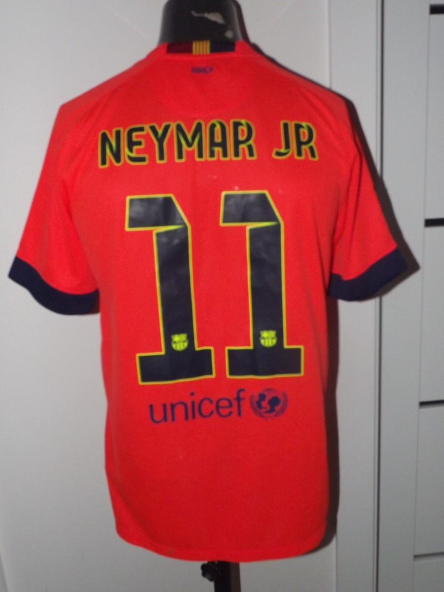 2014-15 Barcelona NEYMAR JR # 11 Away (M) Shirt Jersey