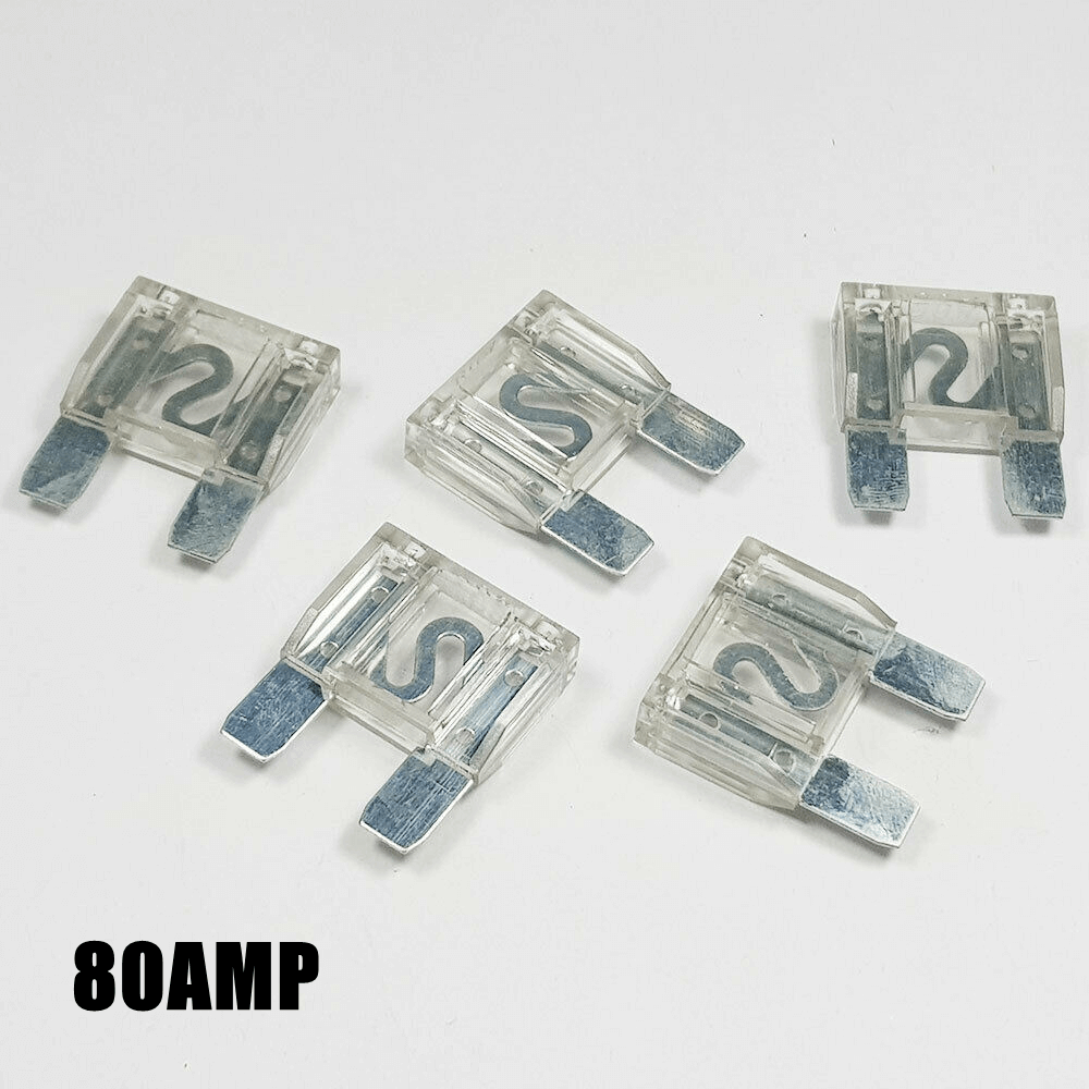 8 Piece Maxi Blade Fuse Assortment - 20A, 30A, 40A, 50A, 60A, 70A, 80A, 100A For Cars & Vans