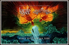 LAMB OF GOD | MASTODON Ashes Of Leviathan Tour 2024 Ltd Ed New RARE Poster Metal