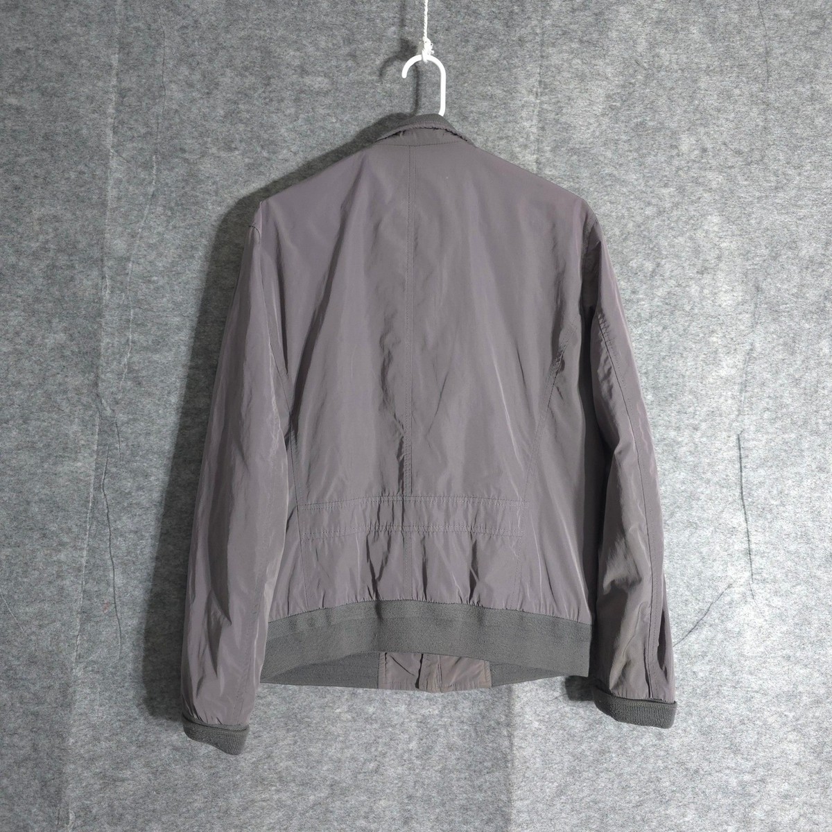 Woolrich John Rich Bros Bomber Jacket Full Zip Mens Grey Casual