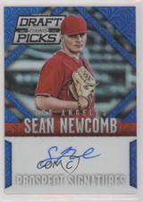 2014 Panini Prizm Perennial Draft Picks Blue Mojo 25/75 Sean Newcomb Auto 09j5