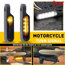 4X Mini LED Motorcycle Turn Signals Blinker Light Indicator Amber Lamp Universal