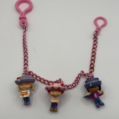 Vintage Strawberry Shortcake Angel Cake Orange Blossom Charm Chain Pink 13 Inch