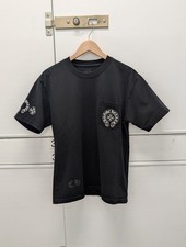 Chrome Hearts Horseshoe Pocket T-Shirt Black with Logo Graphic