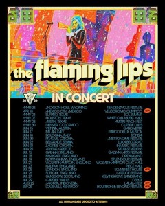 激レア】FLAMING LIPS 1994年ライブポスター オリジナル 【公式通販】