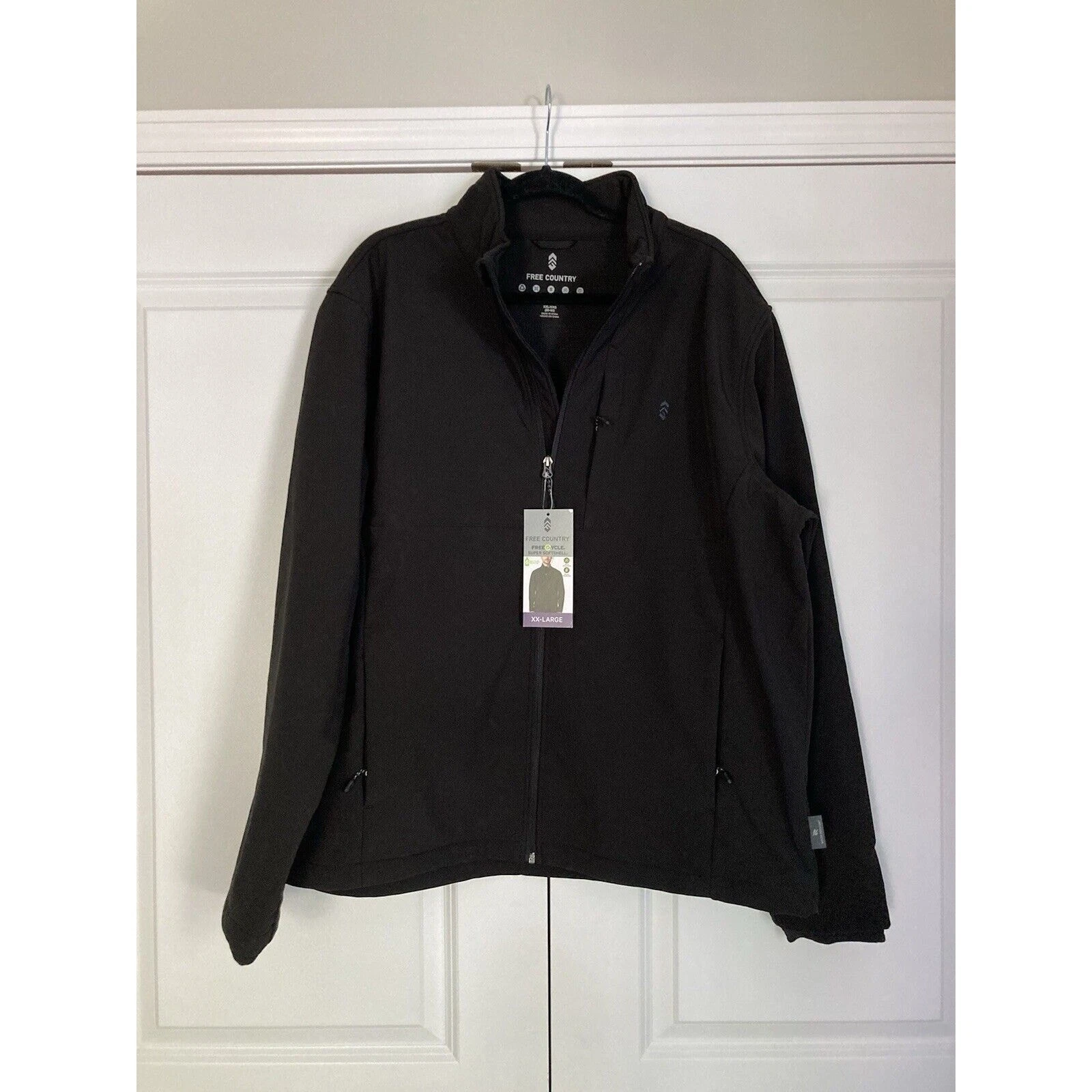 Free Country Men's Free Cycle Super Softshell Water Wind Resistant Jacket XXL