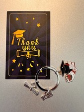 2026 Graduation Congrats Keychain Cap Diploma Book Free Gift -1