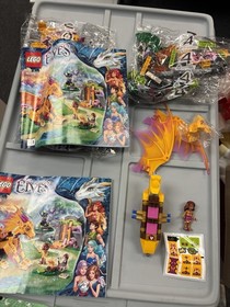 100% Complete LEGO Elves Friends 41175 Fire Dragons Lava Cave W/instructions