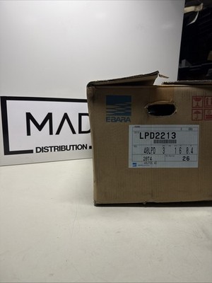 EBARA Pump 40LPD 61.5A 3Phase Induction Motor 1.5kW 460V 3600RPM || NOS WARRANTY