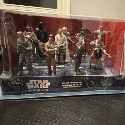 Disney Store Star Wars Rogue One Deluxe Figurine Set Darth Vader Jyn Erso