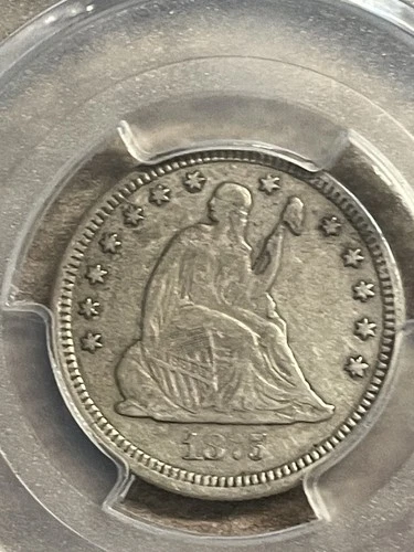 1875-CC Seated Liberty Quarter PCGS VF-30