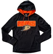 Anaheim Ducks Majestic Therma Base Hoodie S NHL Pullover Performance Hockey Mens
