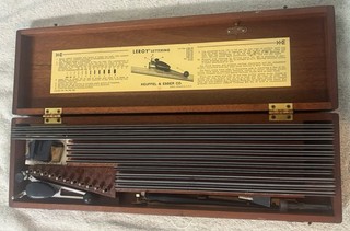 Vintage 1930's Keuffel & Esser Leroy Lettering Set with Wood Case