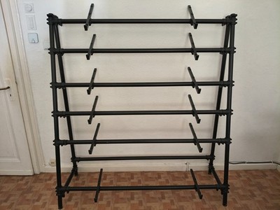 JASPERS Keyboardständer 6D-150B mit 6 Ablagen (12x Halter 40 cm)