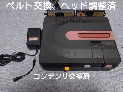 Twin Famicom  SHARP AN-500R BLACK Console Power Adapter s0933M