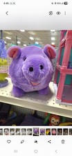 JUMBO Plush Piggy Bank Purple Pig Soft Huggable