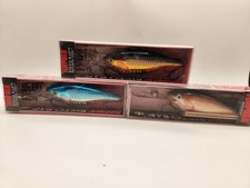 Lot of (3) 3.5" Deep Runner Ritso Rap RR-9 Rapala Lures NOS New In Package