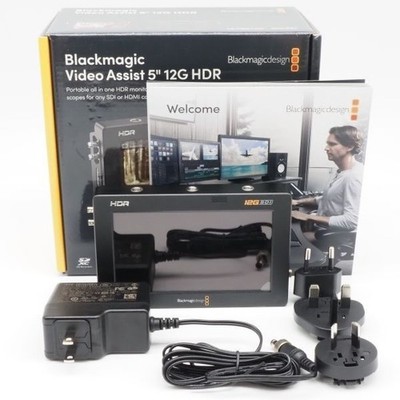 Blackmagic Design Video Assist 5'' 12G HDR Monitor Recorder 4K Touchscreen
