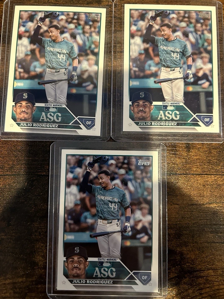 2023 Topps Update Series - 2023 All-Star Game #ASG-1 Julio Rodriguez - 3 cards - Image 2 of 4