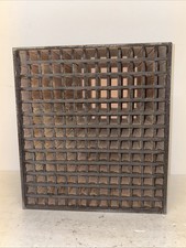 Vintage Wooden Printers Type Tray Drawer Butterfly Floral Décor 169 Compartments